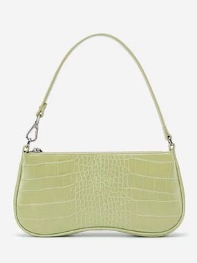 JW PEI Lime Croc-Embossed Shoulder Bag